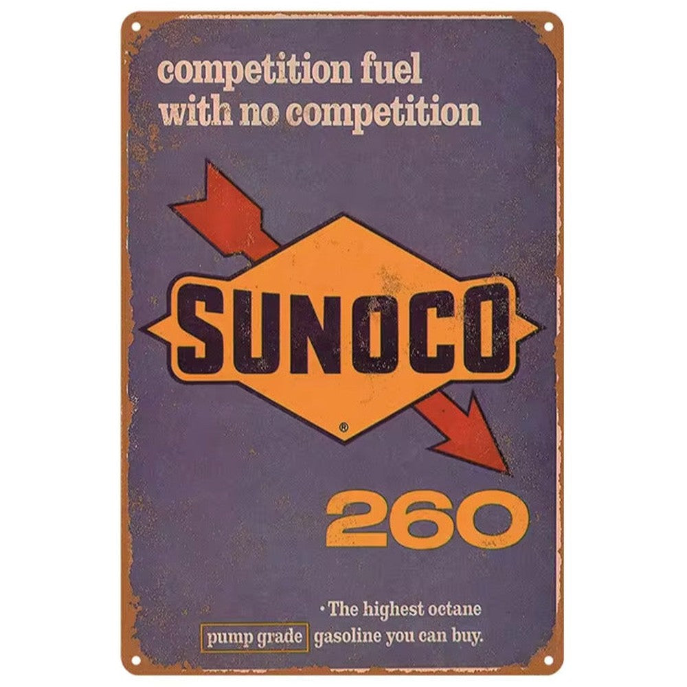 Sunoco 260 Gasoline Vintage Novelty Metal Sign 12" x 8" Wall Art Home & Garden:Home Décor:Plaques & Signs Cozy Home Treasures